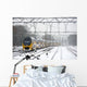 Train in snow Wall Mural