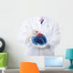 Doctor working on a virtual brain Wall Decal