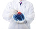 Doctor working on a virtual brain Wall Decal
