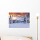 Beautiful Winter Sunrise Mountains