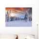 Beautiful Winter Sunrise Mountains