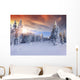 Beautiful Winter Sunrise Mountains