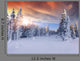 Beautiful Winter Sunrise Mountains