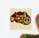 Hippie peace symbol Wall Mural