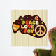 Hippie peace symbol Wall Mural
