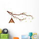 Tree Branch with Bird Wall Mural