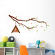 Tree Branch with Bird Wall Mural