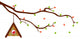 Tree Branch with Bird Wall Mural