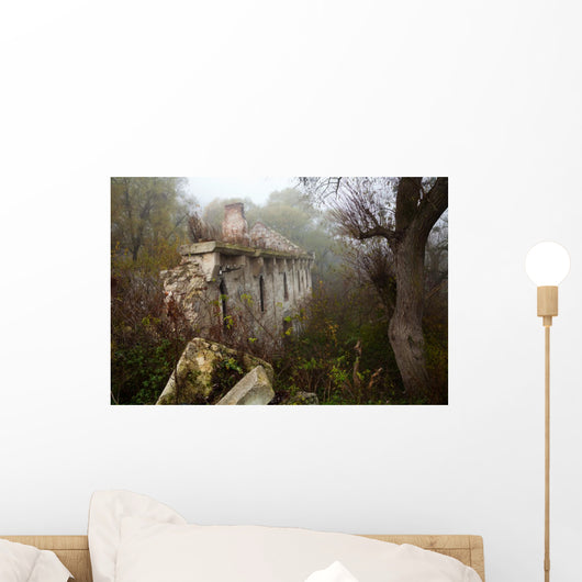 Old abandoned stone mill Wall Mural