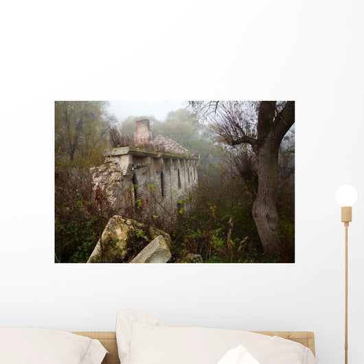 Old abandoned stone mill Wall Mural
