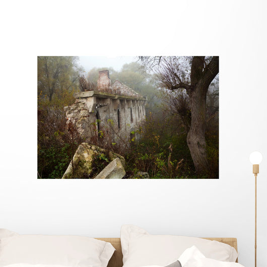 Old abandoned stone mill Wall Mural
