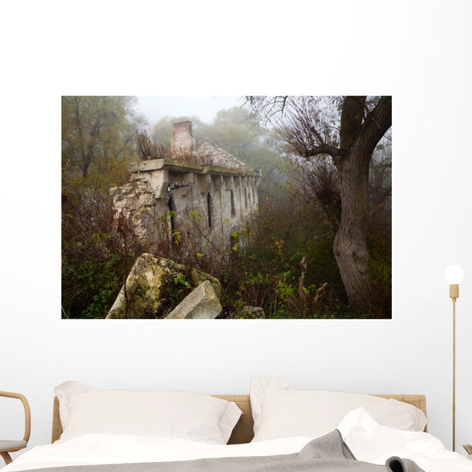 Old abandoned stone mill Wall Mural