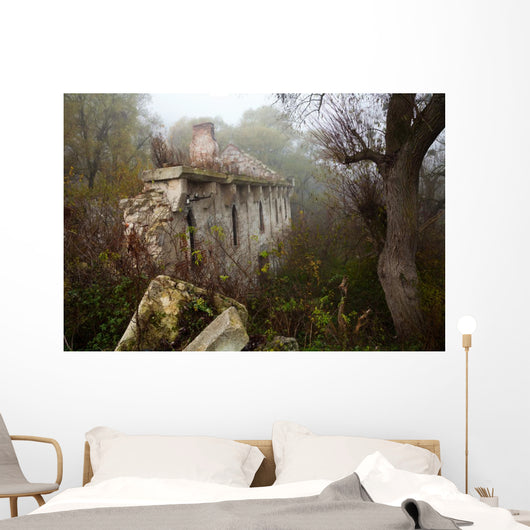 Old abandoned stone mill Wall Mural