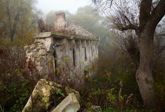 Old abandoned stone mill Wall Mural