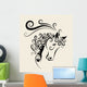 Horse head ornament Wall Decal