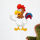 illustration of Cartoon Cock Wall Decal