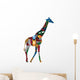 Giraffe in the African Ethnic Patterns Wall Decal