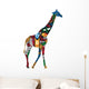 Giraffe in the African Ethnic Patterns Wall Decal
