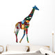 Giraffe in the African Ethnic Patterns Wall Decal