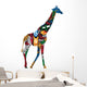 Giraffe in the African Ethnic Patterns Wall Decal