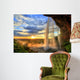 Seljalandfoss waterfall at sunset in HDR, Iceland Wall Mural