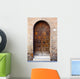 Wooden Door Brick Wall