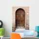 Wooden Door Brick Wall
