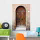 Wooden Door Brick Wall