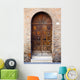 Wooden Door Brick Wall
