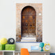 Wooden Door Brick Wall