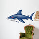 angry blue shark Wall Decal
