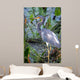 Blue Heron Wall Mural