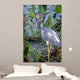 Blue Heron Wall Mural