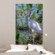 Blue Heron Wall Mural
