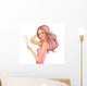 Beauty woman pic Wall Decal