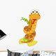 Illustration of Cute Snake Vector Wall Decal
