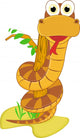 Illustration of Cute Snake Vector Wall Decal