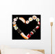 Heart Shape Sushi Wall Mural