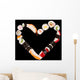 Heart Shape Sushi Wall Mural