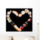 Heart Shape Sushi Wall Mural