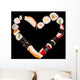 Heart Shape Sushi Wall Mural