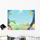 Friends and space of the sea Wall Mural
