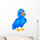 Happy Blue Bird Wall Decal
