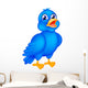 Happy Blue Bird Wall Decal