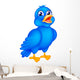 Happy Blue Bird Wall Decal