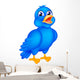 Happy Blue Bird Wall Decal