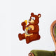 Illustration of Bear Eating Honey Vector Wall Decal