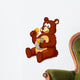 Illustration of Bear Eating Honey Vector Wall Decal