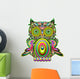 Owl Psychedelic Pop Art Design-Psychedelic Decorative Owl Wall Decal