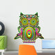 Owl Psychedelic Pop Art Design-Psychedelic Decorative Owl Wall Decal